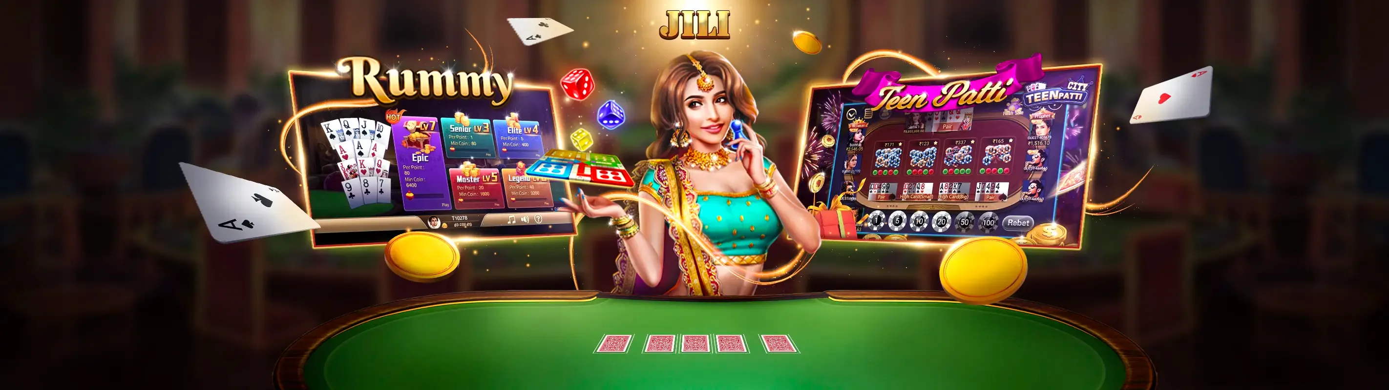 Hình nền đăng nhập E2BET với các trò chơi cá cược sôi động